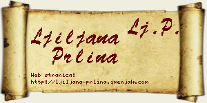 Ljiljana Prlina vizit kartica